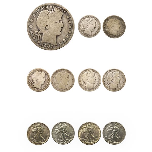 [13]1903-1940 Barber & Walking LIberty Half Dollars