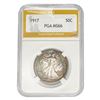 Image 1 : 1917 Walking Liberty Half Dollar PGA MS66