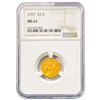 1929 $2.50 Gold Quarter Eagle NGC MS61