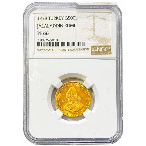 1978 Turkey G500L Jalaladdin Rumi NGC PF66