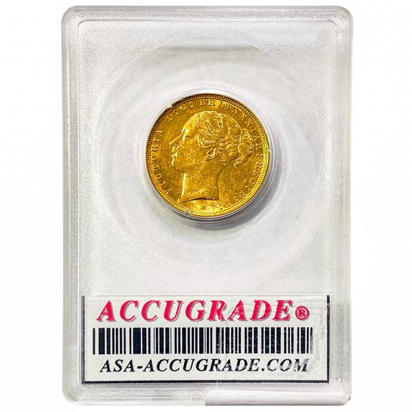 1886 Australia G Sovereign ACG AU58