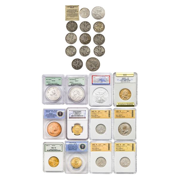 [24] 1917-2016 Lot of U.S. Coins