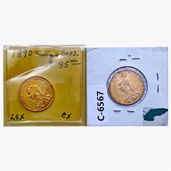 [2] 1890-1892 .471oz Gold Sovereigns