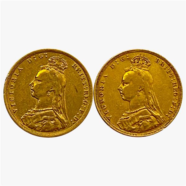 [2] 1888-1891 Gold Sovereigns