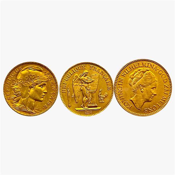 [3] 1893-1932 World Gold Coin Lot