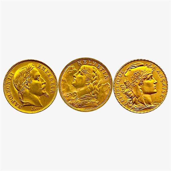 [3] 1863-1927 World Gold Coin Lot