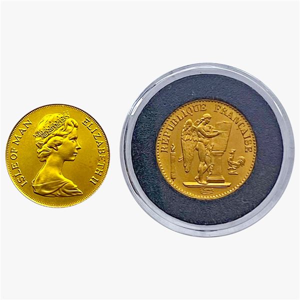 [2] 1875-1978 World .4215oz Gold Coin Lot