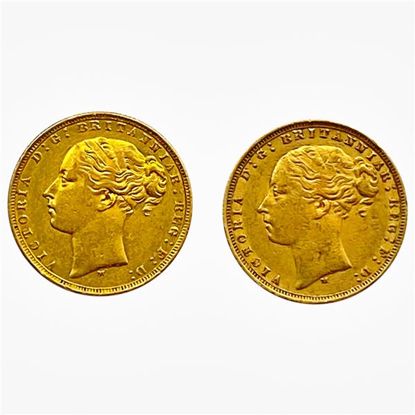 [2] 1872-1875 Gold Sovereigns