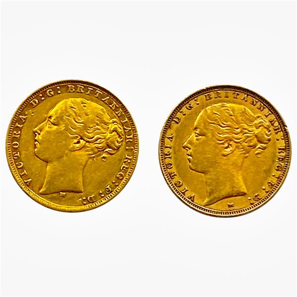 [2] 1880-1885 Gold Sovereigns