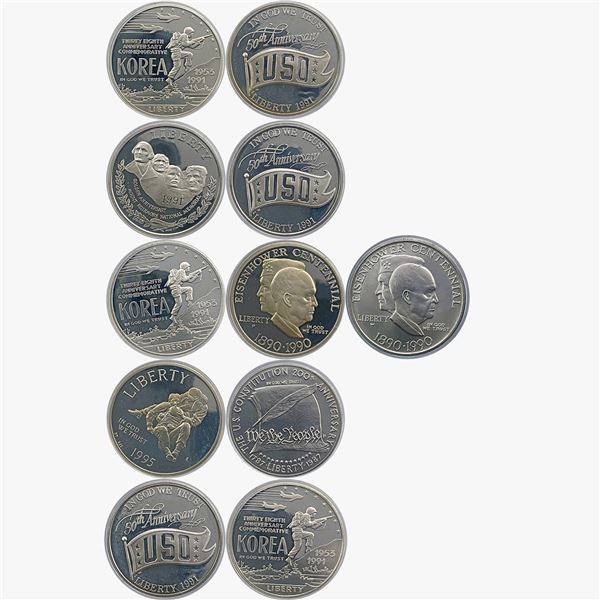 [11] 1990-1995 U.S. Commemorative Silver Coins