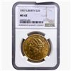 Image 1 : 1907 $20 Gold Double Eagle NGC MS62