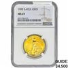 Image 1 : 1992 1/2oz $25 AGE NGC MS67