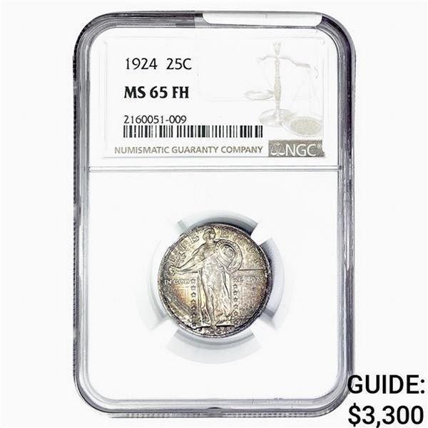 1924 Standing Liberty Quarter NGC MS65 FH