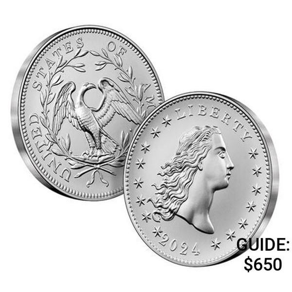 230th Anniversary Flowing Hair Silver Medal