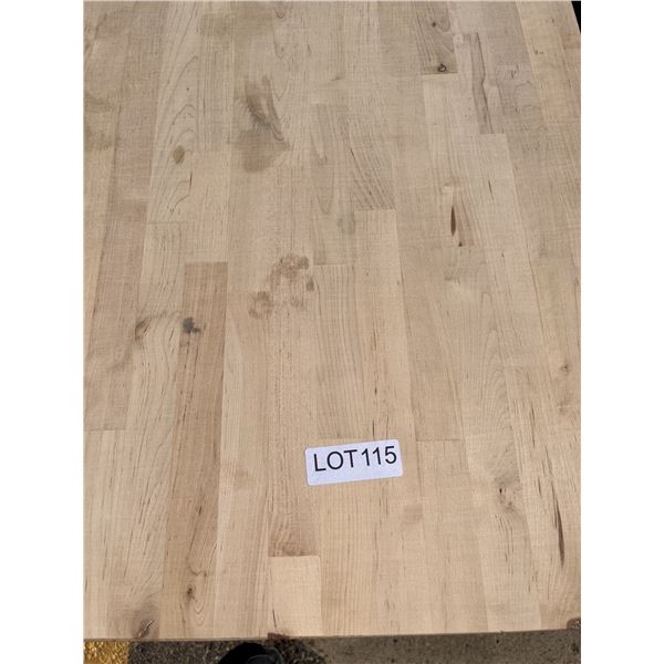 Butcher Block Stand on Wheels