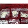 Image 3 : 9 BAGS OF SILVER/WHITE TINY TUBE LURE - ONE BAG GLOWS