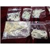 Image 5 : 9 BAGS OF SILVER/WHITE TINY TUBE LURE - ONE BAG GLOWS