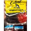 Image 3 : ORIGINAL CULPRIT - THE CLASSIC LURE - WORMS FOR TEXAS STYLE RIGGING AND 2 PACKS OF RED AND BLACK MIN