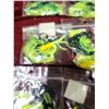 Image 6 : 23 PACKS OF LIME GREEN AND BLACK RUBBER WORM BAIT