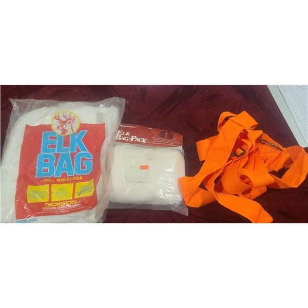 ELK PACK BAGS AND GAME DRAGGING HARNESS