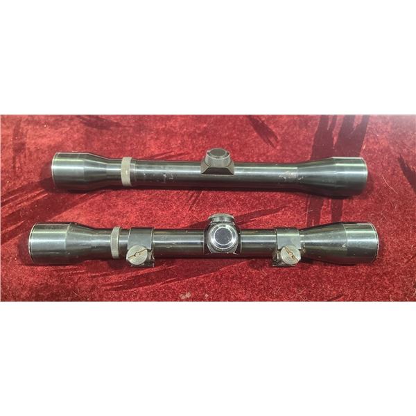 TWO WEAVER K4-1 SCOPES - ONE HAS RINGS