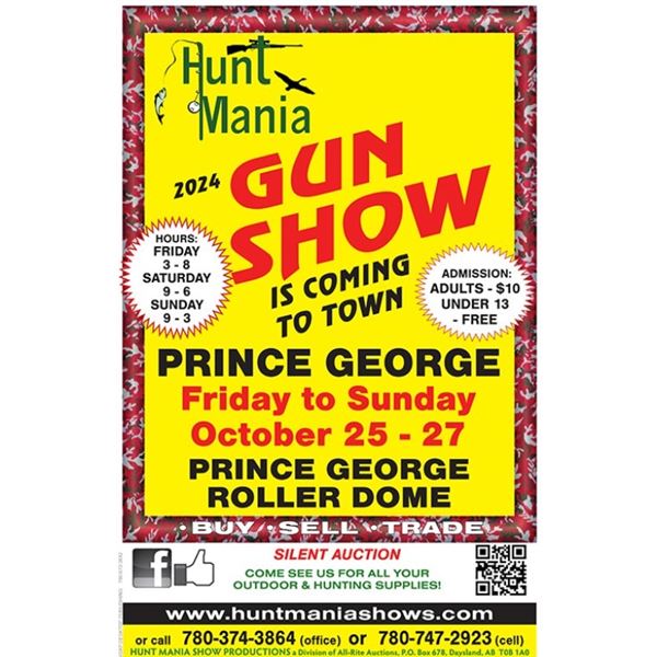 UPCOMING GUN SHOWS THAT WE WILL BE AT AND TAKING CONSIGNMENTS IN ABERTA - 10% COMMISION ON FIREARMS