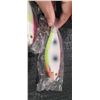 Image 6 : THREE 6" DOUBLE TREBLE HOOK DIVING LURES - WEIGHTED TO HELP MIMIC SWIM PATTERNS OF PREY - PLEASE SEE