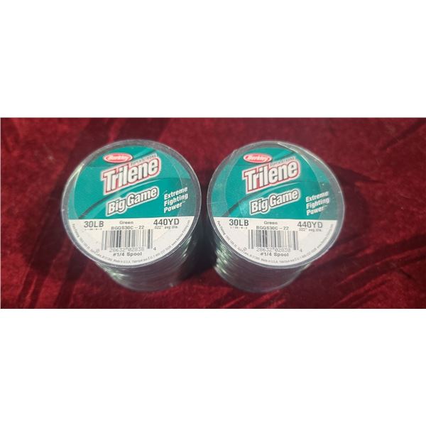BERKLEY TRILENE BIG GAME - GREEN - EOLBS - 440YD QTY 2