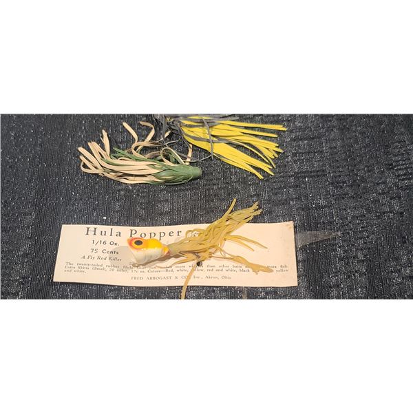 HULA POPPER AND FLIES