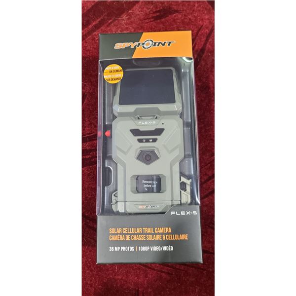 SPYPOINT FLEX -S SOLAR CELLULAR TRAIL - 36MP CAMERA - 1080P VIDEO