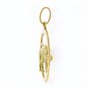 Image 5 : Vintage 18K TT Gold Detailed Taurus Bull w/ Faceted Circle Frame Charm Pendant