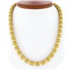 Image 1 : Milor Italian 18k Gold Alternating Brushed Ball Bead & Polished Link Necklace