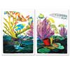 Image 1 : Coral Reef Life Diptych by Wyland,