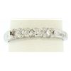 Image 2 : NEW Classic 14k White Gold 0.35 ctw Round Diamond Shared Prong Wedding Band Ring