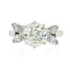 Image 5 : Vintage Platinum 2.58 ctw GIA European Diamond w/ Marquise Accents Engagement Ri