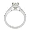Image 9 : NEW 14k White Gold 1.12 ctw GIA Princess Cut Diamond Solitaire Engagement Ring
