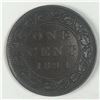Image 1 : Canadian Large Cent 1894 AU ++