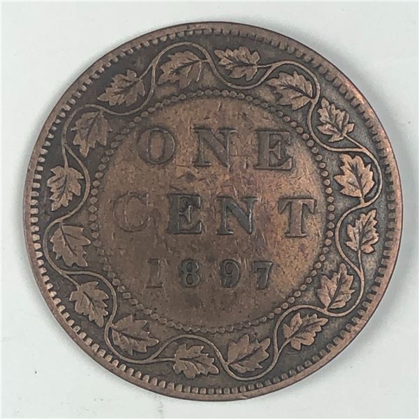Canadian Large Cent 1897 VG+