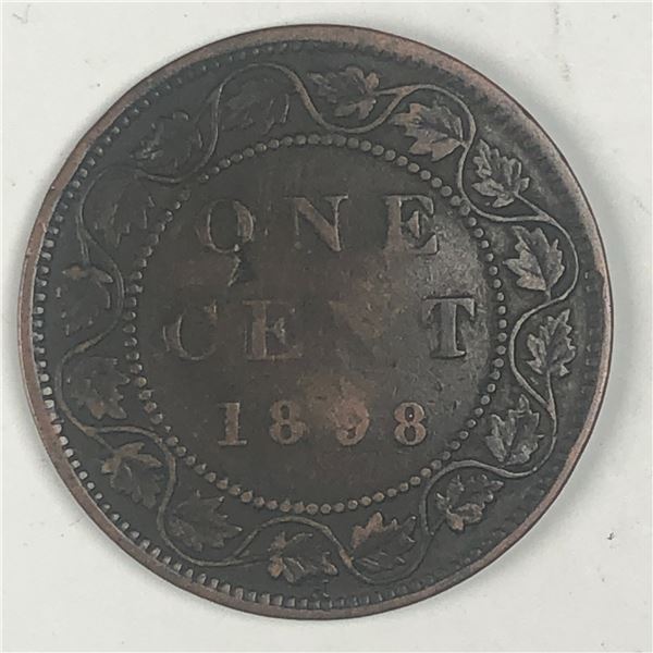 Canadian Large Cent 1898 VG Key Date