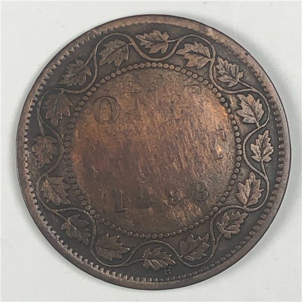 Canadian Large Cent 1898 G+ Key Date