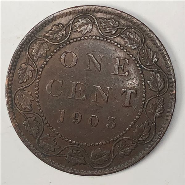 Canadian Large Cent 1903 AU
