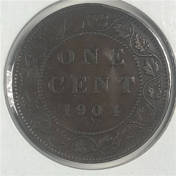 Canadian Large Cent 1904 F