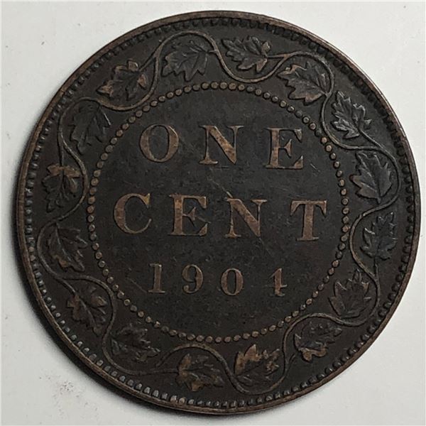 Canadian Large Cent 1904 VF