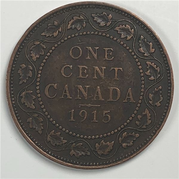 Canadian Large Cent 1915