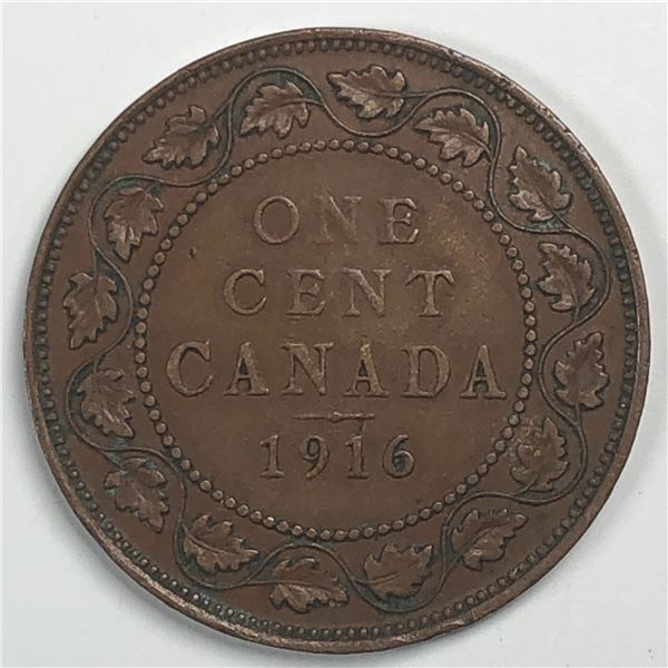 Canadian Large Cent 1916