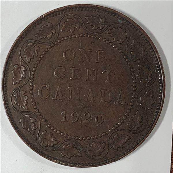 Canadian Large Cent 1920