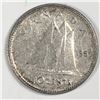 Image 1 : Canadian .10 Cent Dime 1950