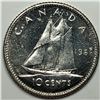 Image 1 : Canadian .10 Cent Dime 1965