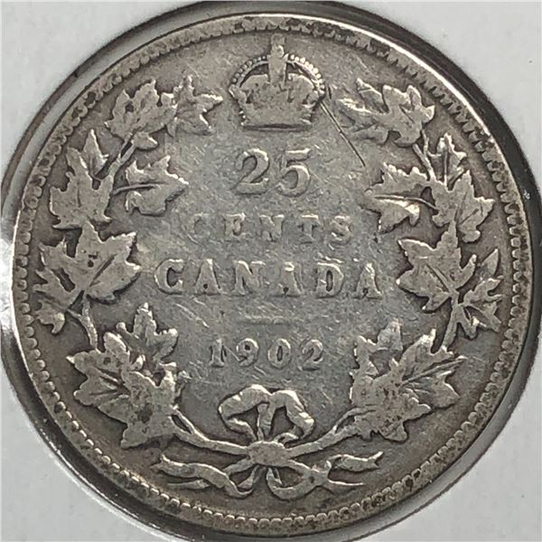 1902 King Edward V 25 Cents
