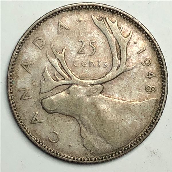 1948 King George VI 25 Cents